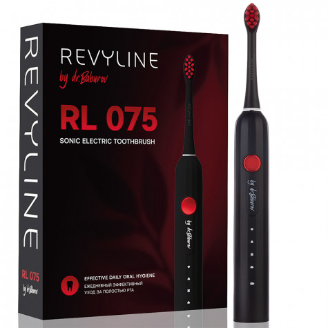 Электрическая звуковая зубная щётка Revyline RL 075 Black by Dr. Baburov